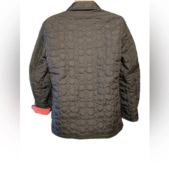 Coach Quilted CC Logo Jacket Coat - Picture 6 of 9